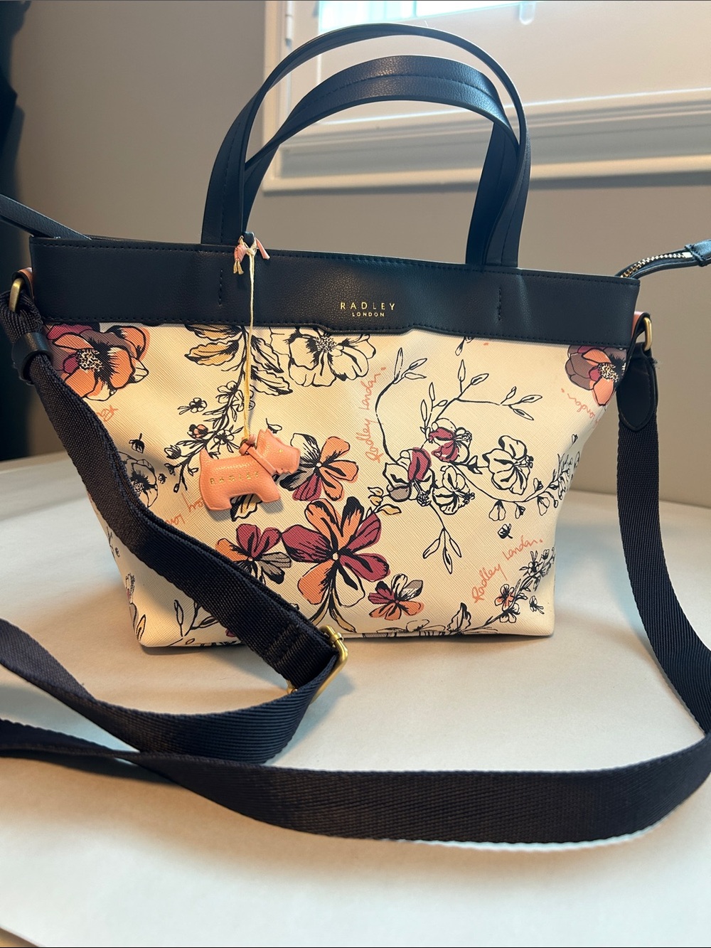 Radley London Sketchy Floral Top Handle Crossbody Bag